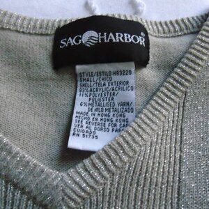 SAG HARBOR Women Top Pullover Sweater Beige size Small